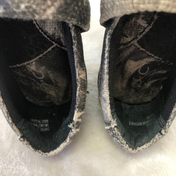 Børn B.O.C. Women's Slip On Comfort Black/Light Grey Fabric Clog Shoes Size 6 - Picture 7 of 14